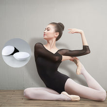 Load image into Gallery viewer, Women Black Mesh Dance Leotards Three Quarter Sleeve Ballet Leotards Adult Ballet Practice Dance Costume Gymnastics Leotards
